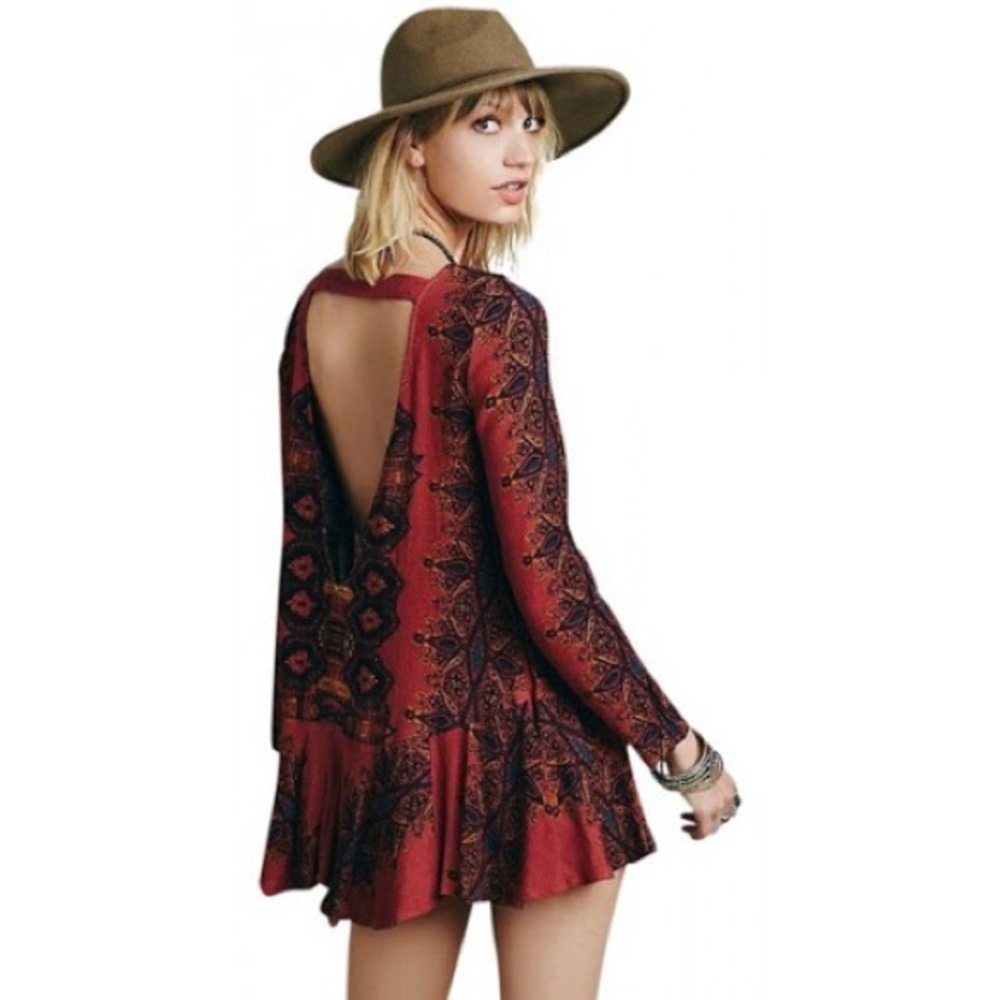 Free people smooth talker tunic copper combo